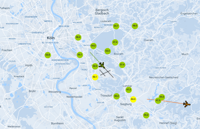 Flughafen Köln Bonn Flugbewegungen - Bürgervereinigung Rodenkirchen