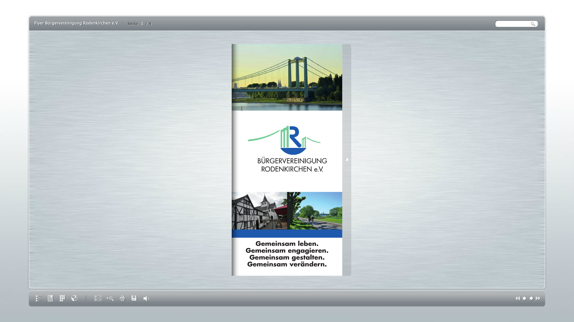 Flyer der Bürgervereinigung Rodenkirchen