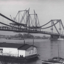 Bau der Rodenkirchener Brücke ca. 1940