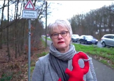 Iris Ebel-Philippi wünscht sich bessere Radwege