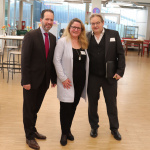 Dr. Reimann, Silvia Behrendt und Wolfgang Behrendt Neujahrsempfang 2023 Bürgervereinigung Rodenkirchen