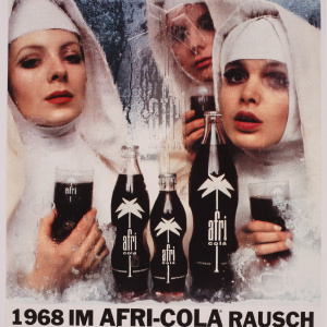 Werbeplakat 1968 Nonnen im Afri-Cola-Rausch