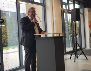 Wofgang Behrendt bei seiner Rede am Neujahrsempgfang 2026