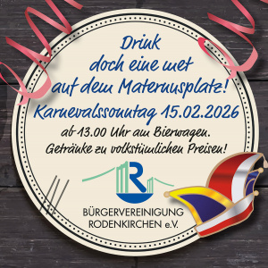 Bierwagen der Bügevereinigung Rodenkirchen