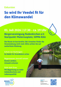 Feierabend-Exkursion mit der StEB Köln in Rodenkirchen zum Thema Wasser und Klima