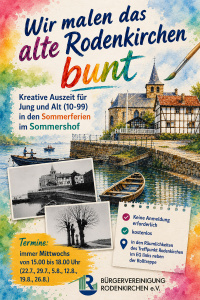 Kreative Auszeit in den Sommerferien 2026 in Rodenkirchen