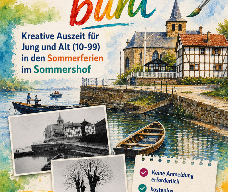 Wir malen das alte Rodenkirchen bunt – Kreativer Workshop in den Sommerferien
